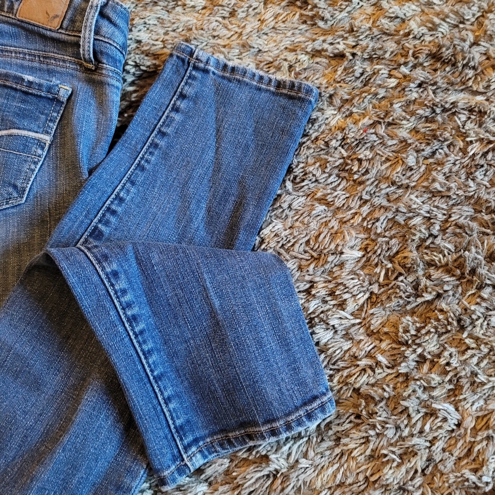 American Eagle AEO Stretch Medium Wash Skinny Jeans 2 - Picture 8 of 10